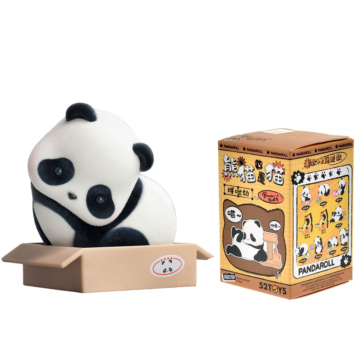 Колекційна фігурка POP TOP 52Toys серії "Panda Roll" - МЯВ ПАНДИ (у дисп., в ас.)