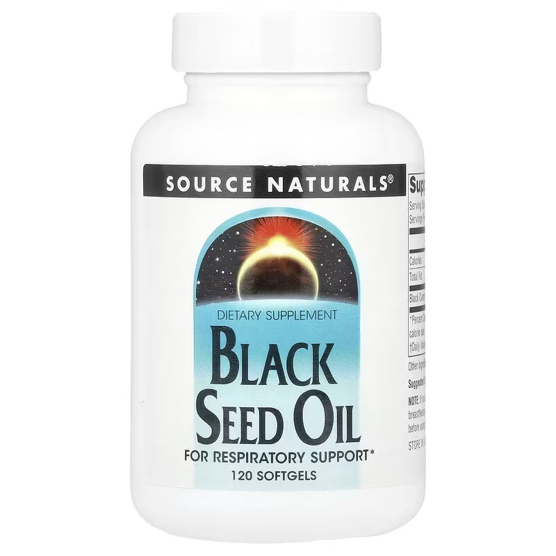 Олія чорного кмину, Black Seed Oil, Source Naturals, 120 гелевих капсул