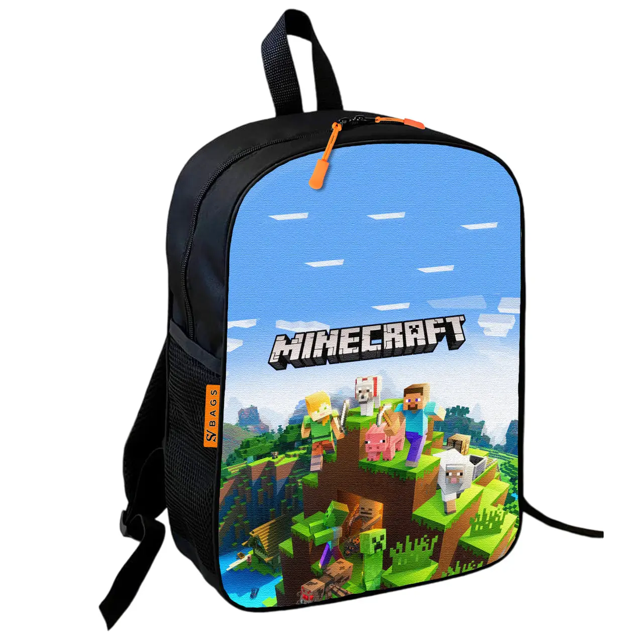 Рюкзак шкільний дитячий 36х27см Майнкрафт Кріпер «Minecraft» з принтом для хлопчика (00603)