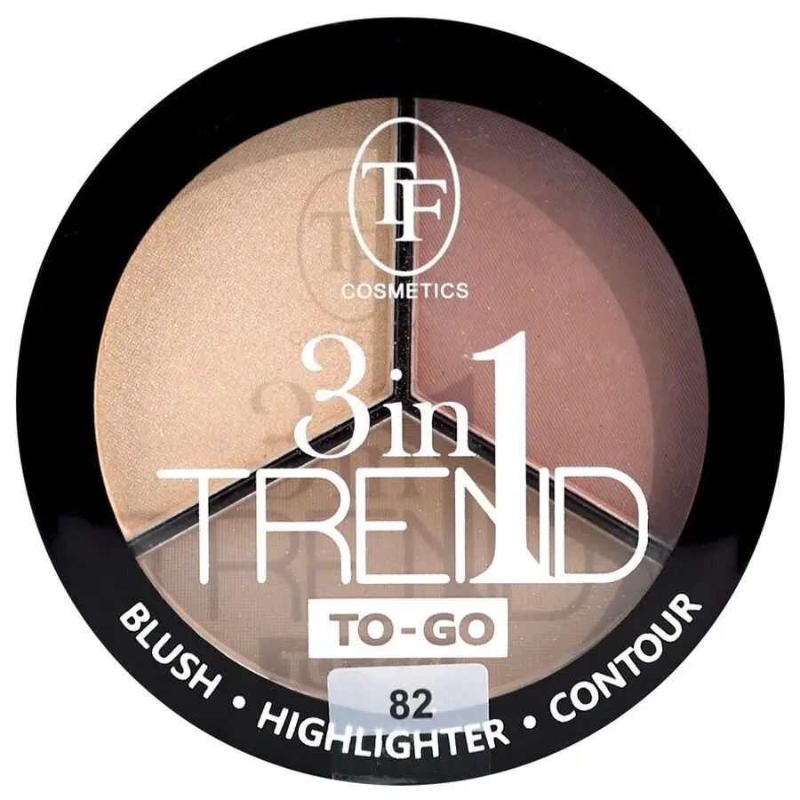 Палетка для контуринга лица TF COSMETICS Trend TO-GO TP18 №182 (Золотисто-коричневый)