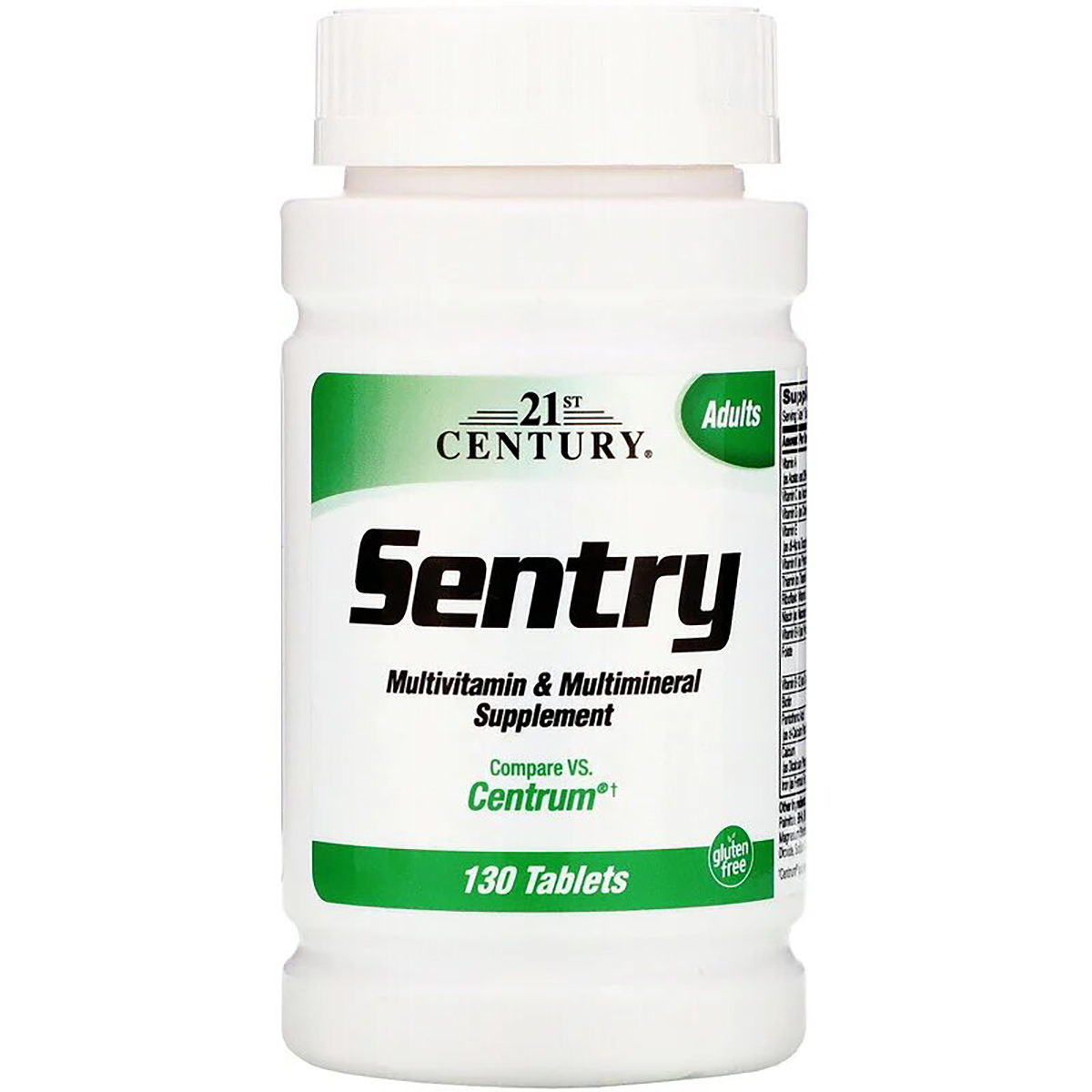 Мультивітамінна і мультимінеральна добавка, Sentry, Adults Multivitamin&Multimineral Supplement, 21st Century, 130 таблеток
