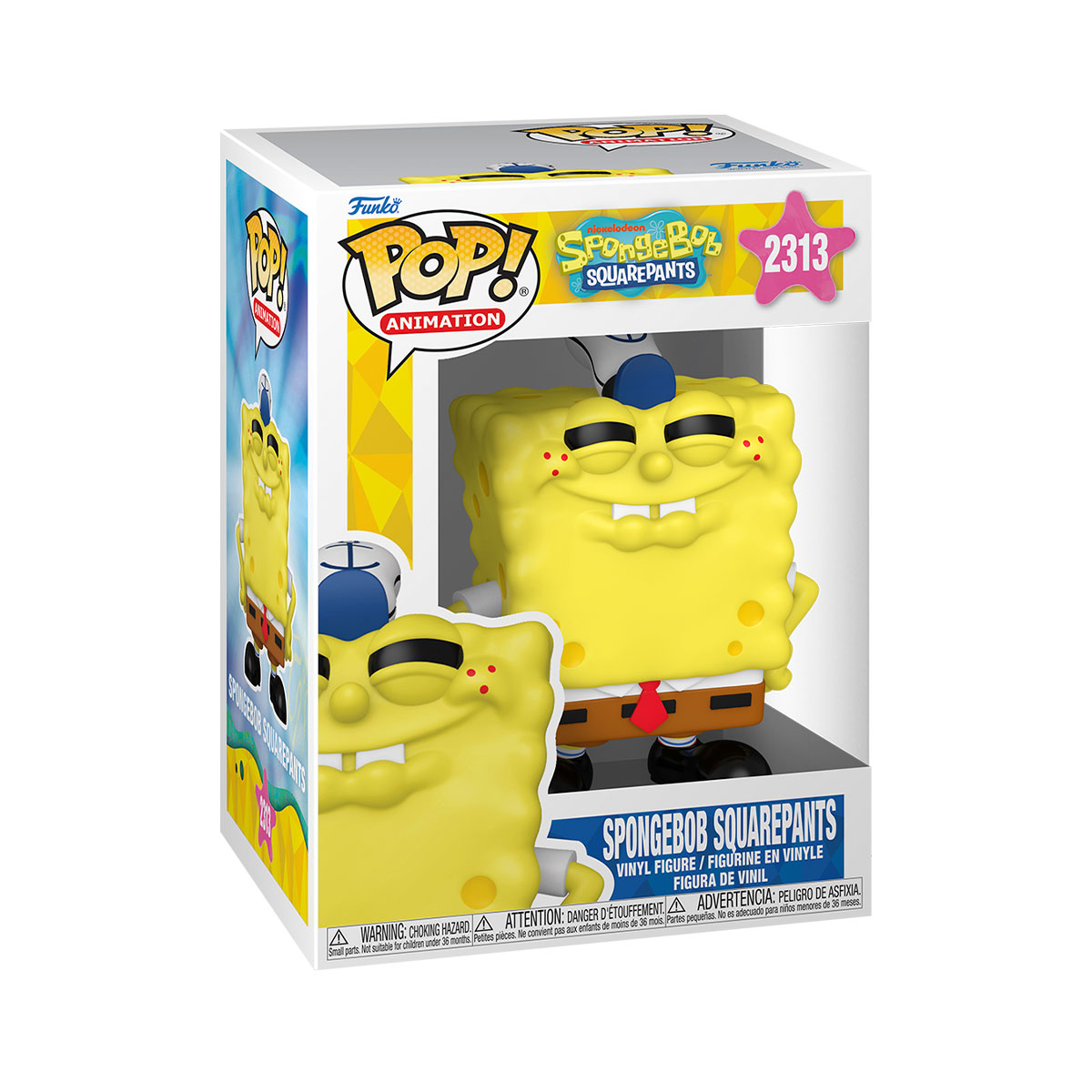 Ігрова фігурка FUNKO POP! серії "Губка Боб Квадратні Штани" - ГУБКА БОБ (ПОСМІХАЄТЬСЯ)