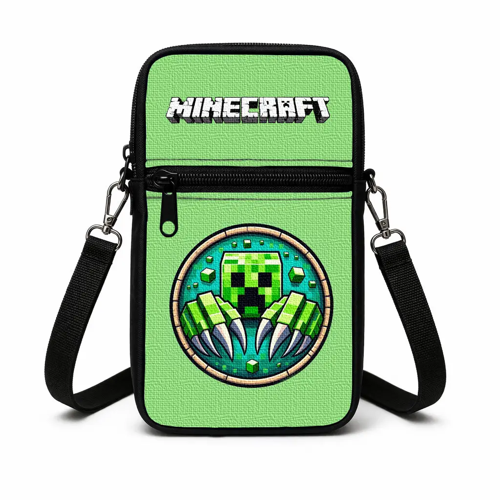 Сумка-чохол для телефону Minecraft,дитяча сумка через плече, водонепроникна міні-сумка (4796)