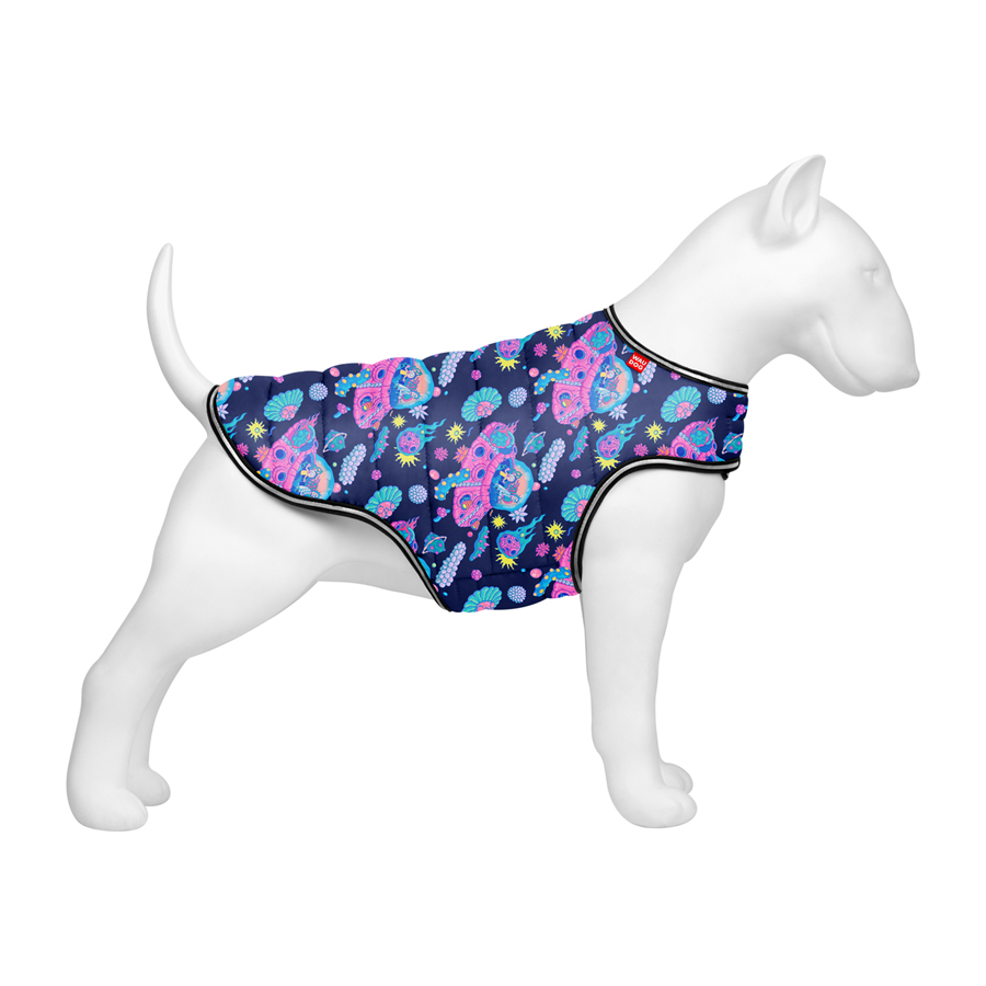 Курточка-накидка для собак WAUDOG Clothes, малюнок "Рік та Морті 1", L, А 41 см, B 58-70 см, С 42-52 см