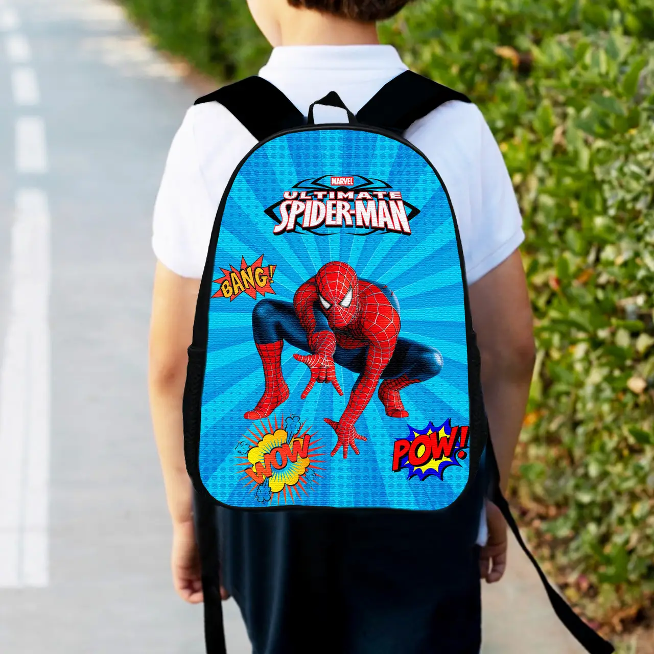 Рюкзак дитячий людина павук, спайдермен "Spiderman" 34х27см, міський ранець для хлопчика з принтом (00393)