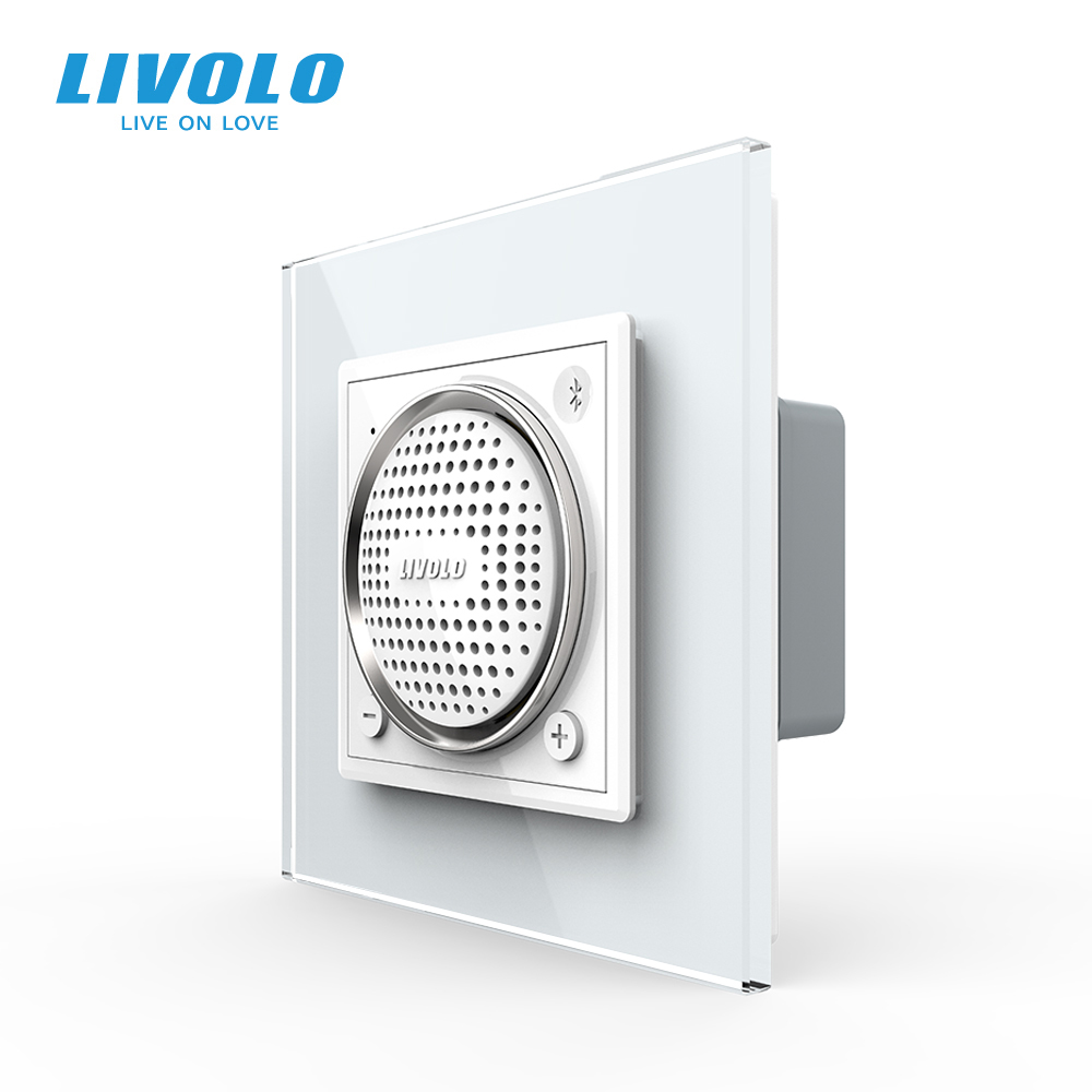 Bluetooth колонка LIVOLO біла 2.5D скло