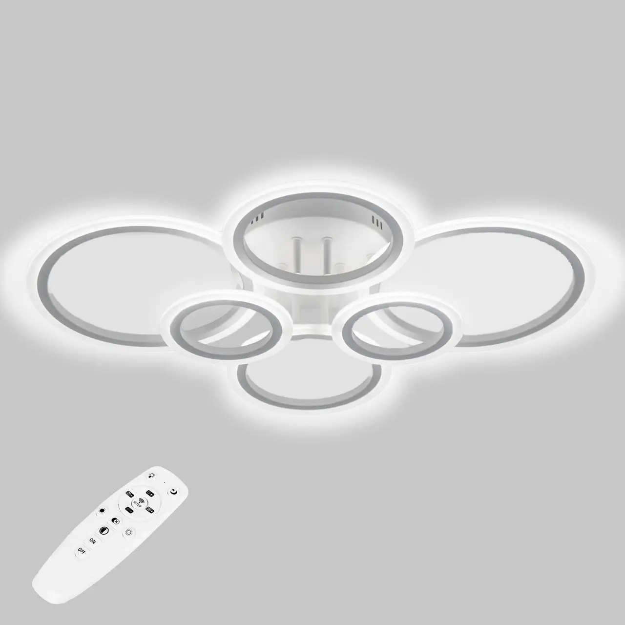 Стельова LED люстра, світлодіодний світильник Sunlight білий 6326/2+2+2