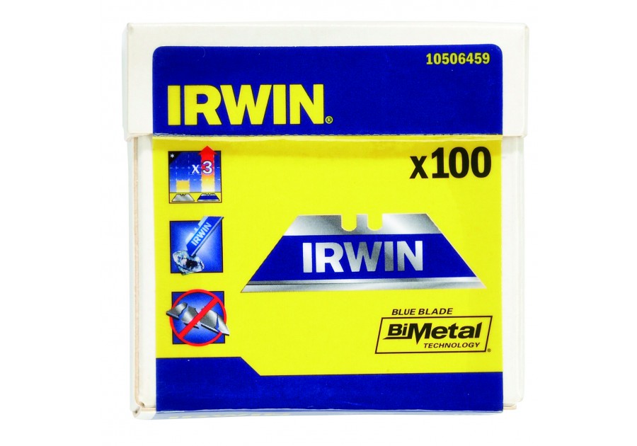 Леза трапеція біметалеві Blue Blades 100 шт, Irwin 10506459