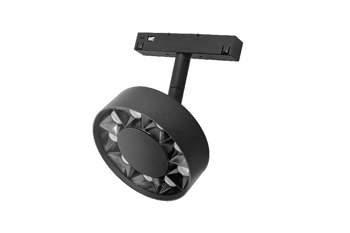Магнітний світильник grille spotlight  чорний 4000К 95*135 mm 9Вт 1080Lm 120° 48V