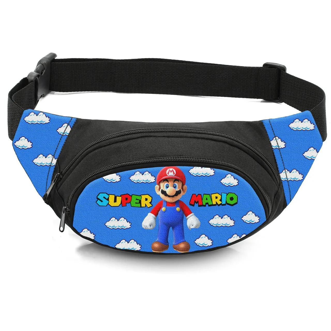 Сумка-бананка дитяча з принтом Super Mario поясна сумка для хлопчика (4547)