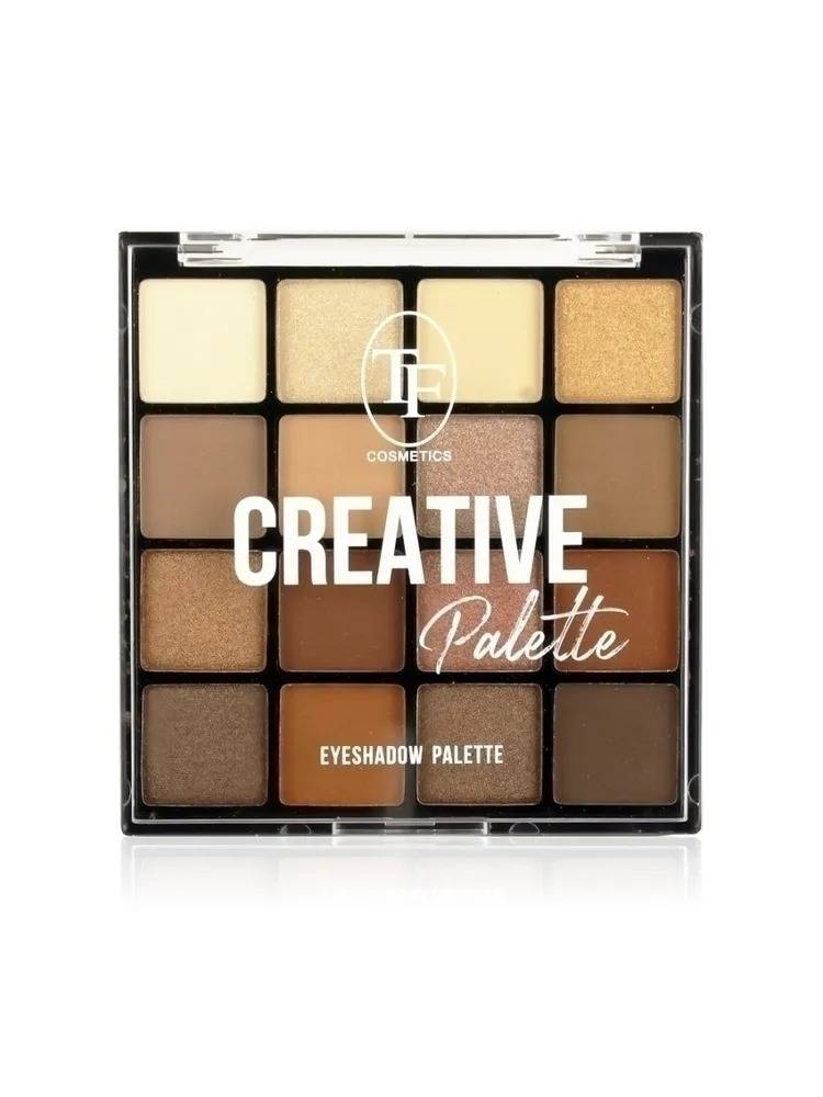 Палетка теней для макияжа TF COSMETICS CREATIVE PALETTE тон 02 Классический коричневый 16 цветов