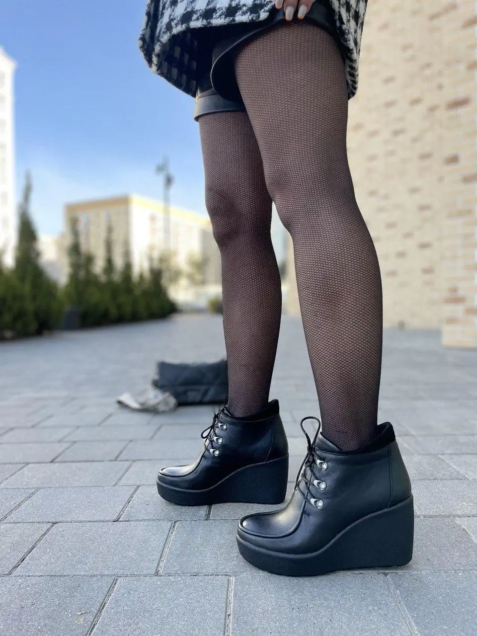 Черевики жіночі INJERS 577 чорні (весна-осінь, шкіра натуральна) (1150) 37