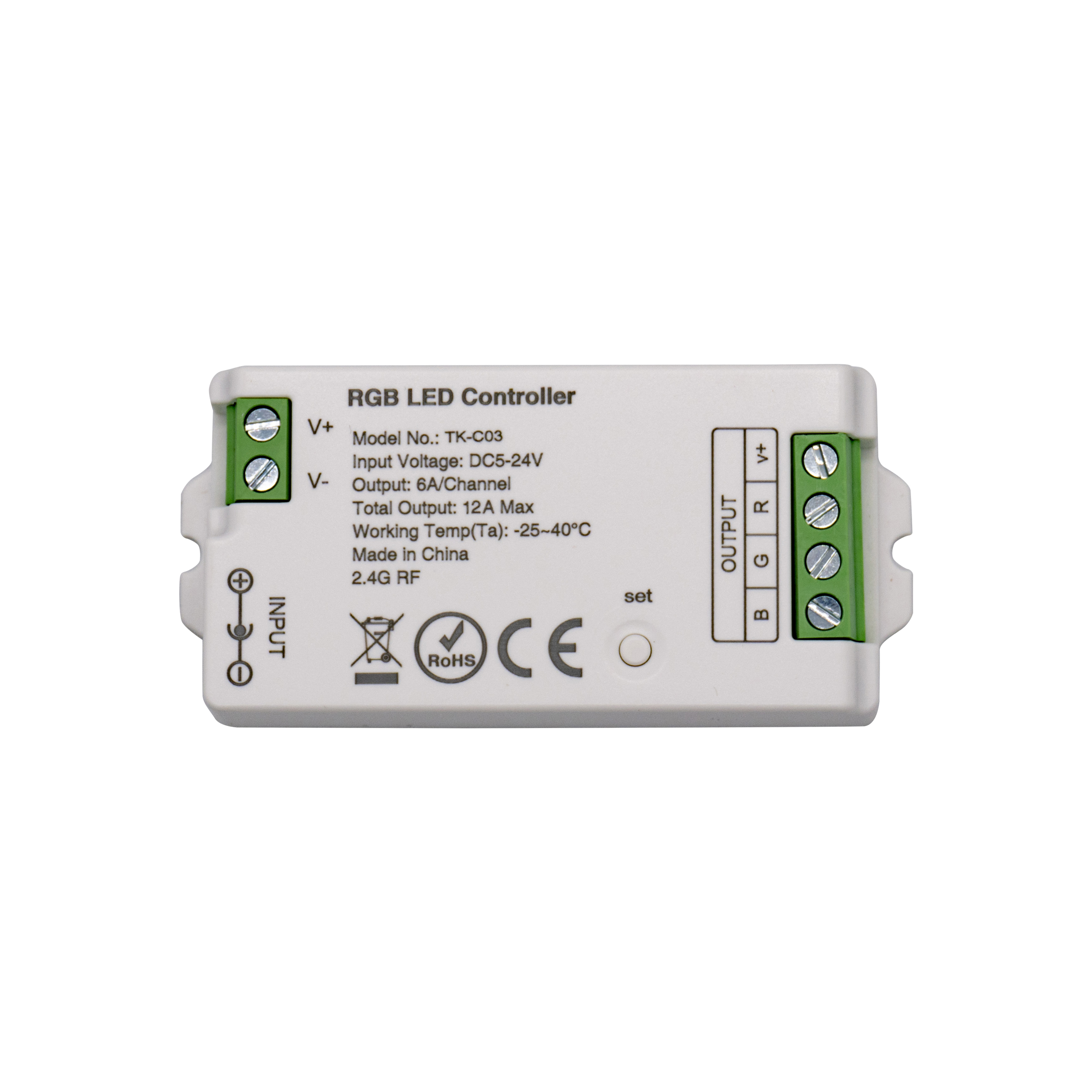 LED контролер RGB DC5-24V, 12A, RF 2.4G Smart Systems