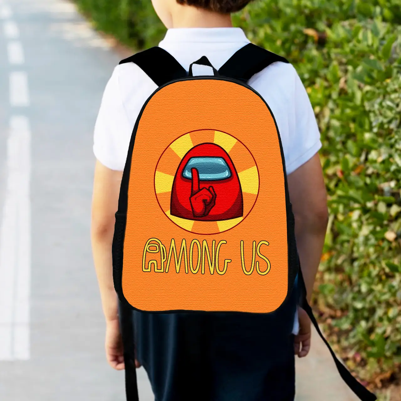Рюкзак дитячий Амонг Ас "Among Us" 34х27см, міський ранець для хлопчика з принтом (00432)