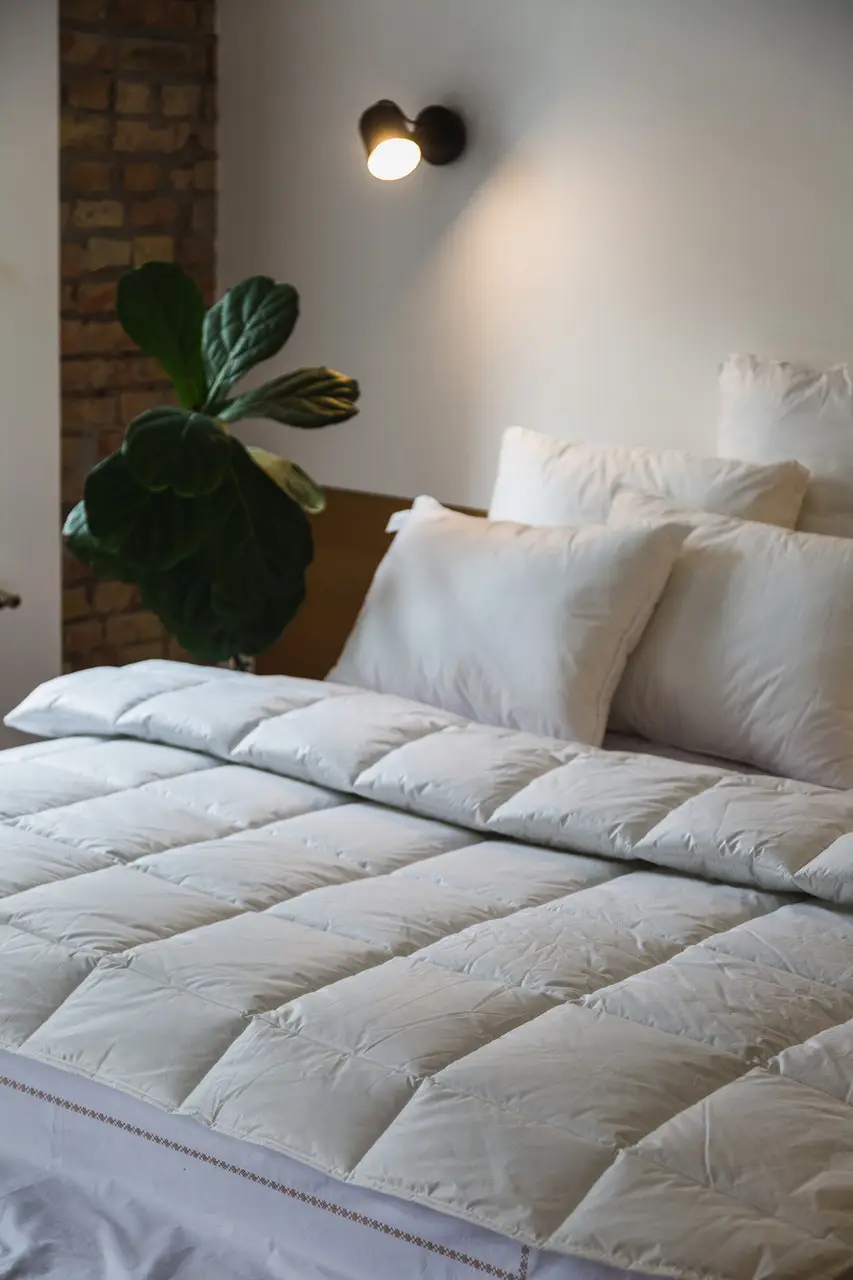 Ковдра Ecotton Ecofill Premium 140х205 см полуторна антиалергенна з біопухом біла в чохлі для зберігання