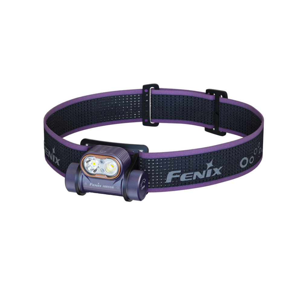 Ліхтар налобний Fenix HM55R, фіолетовий