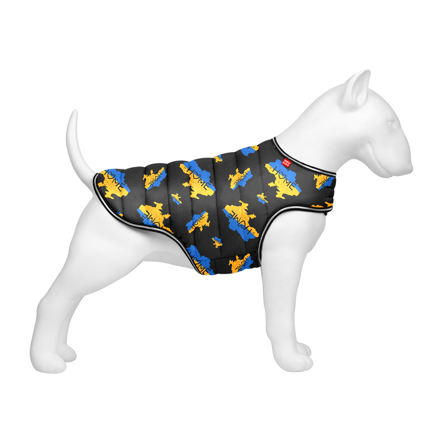 Куртка-накидка для собак WAUDOG Clothes, малюнок "Дім", XL, А 47 см, B 68-80 см, С 42-52 см