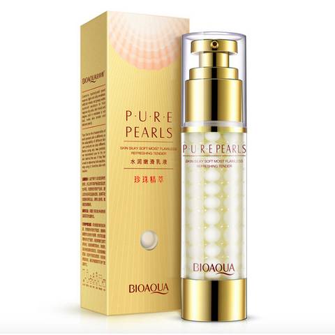 Емульсія з перловим порошком Bioaqua Pure Pearls Moist ang Smooth Emulsion 60г