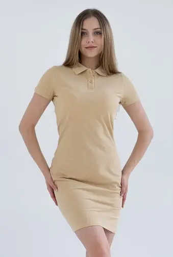 Бежева сукня поло STANDART