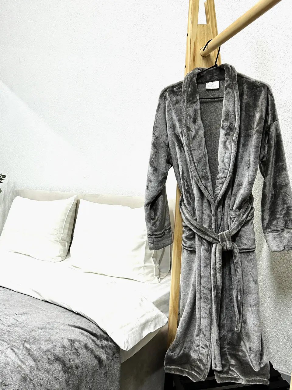Халат Ecotton L-XL з мікрофібри сірий well soft Grey
