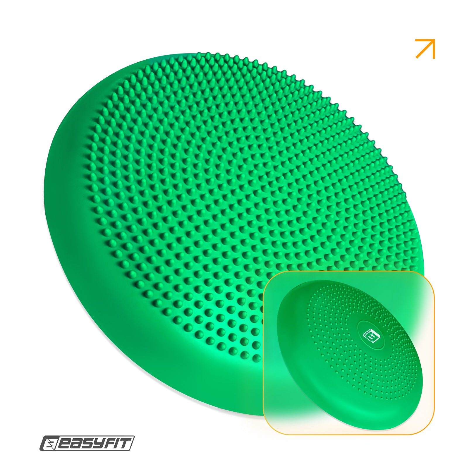Балансувальна масажна подушка EasyFit Зелений