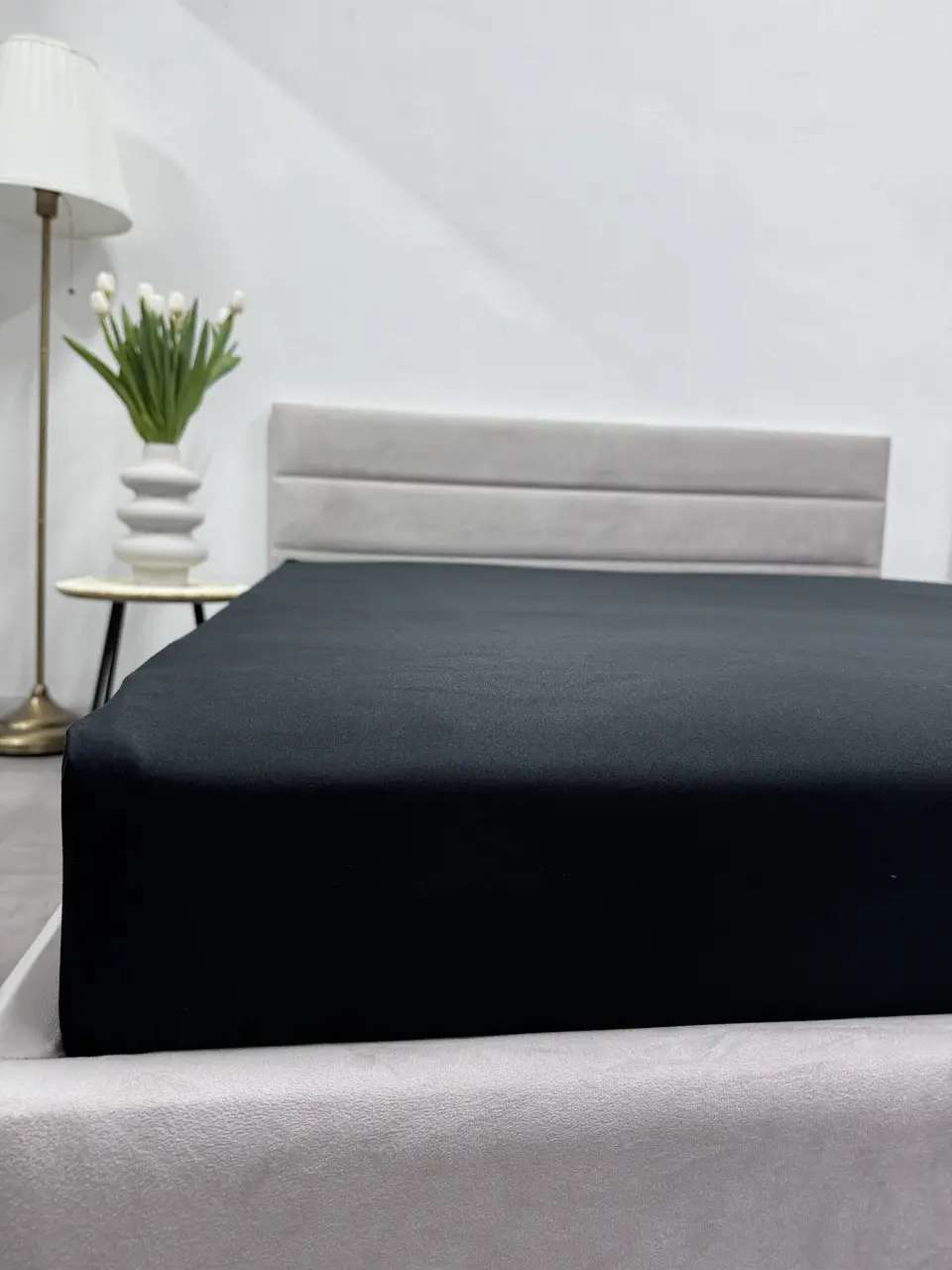 Простирадло на резинці 180х200 Ecotton Black