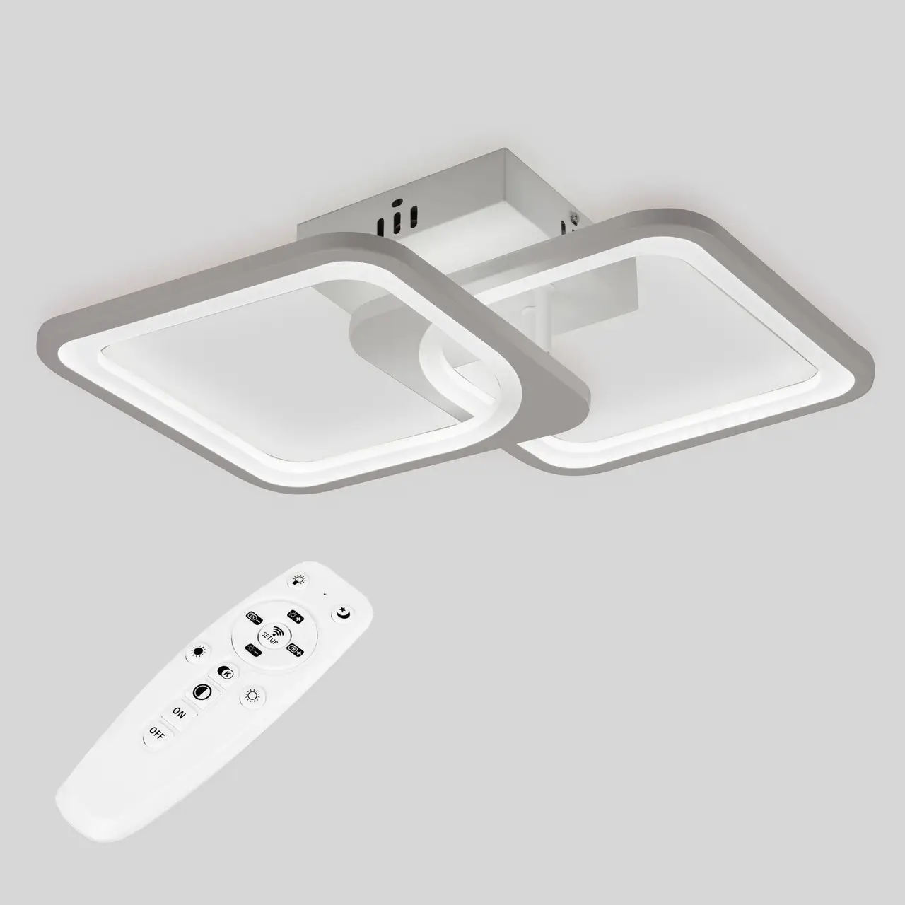 Стельова LED люстра, світлодіодний світильник білий Sunlight W8036/2