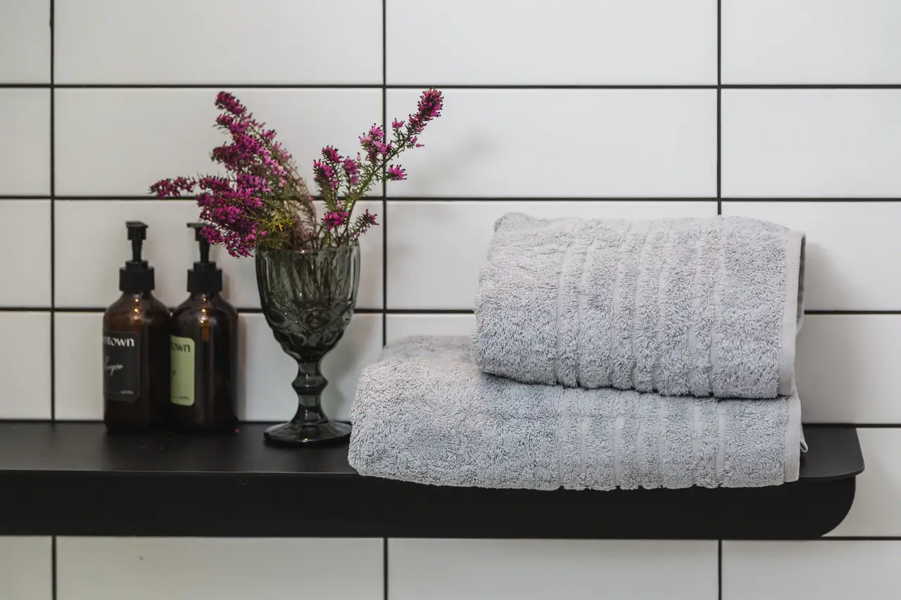 Рушник махровий Ecotton 50х90 см високої щільності 550 г/м² світло-сірий Grey 1 шт.