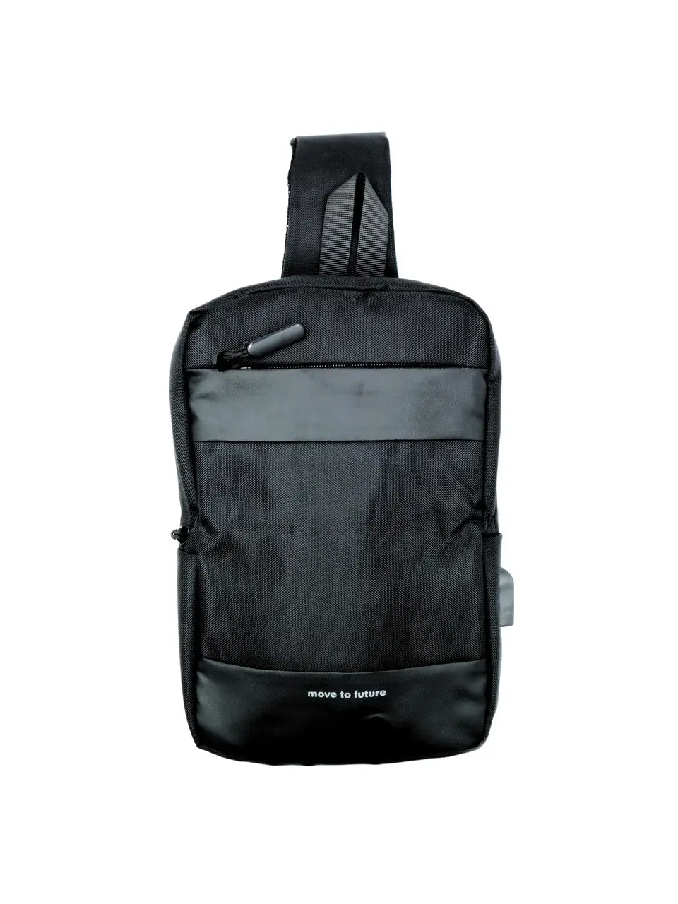 Сумка-слінг 31 х 21 х 7 см Weatro Чорна ssch-kit-0042