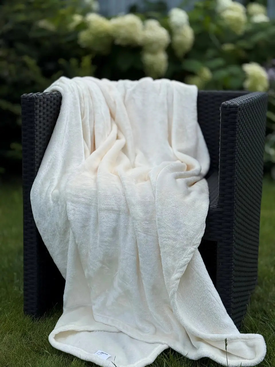 Плед Ecotton 200х220 см із мікрофібри Well Soft пудровий молочний (5202 Turledove)