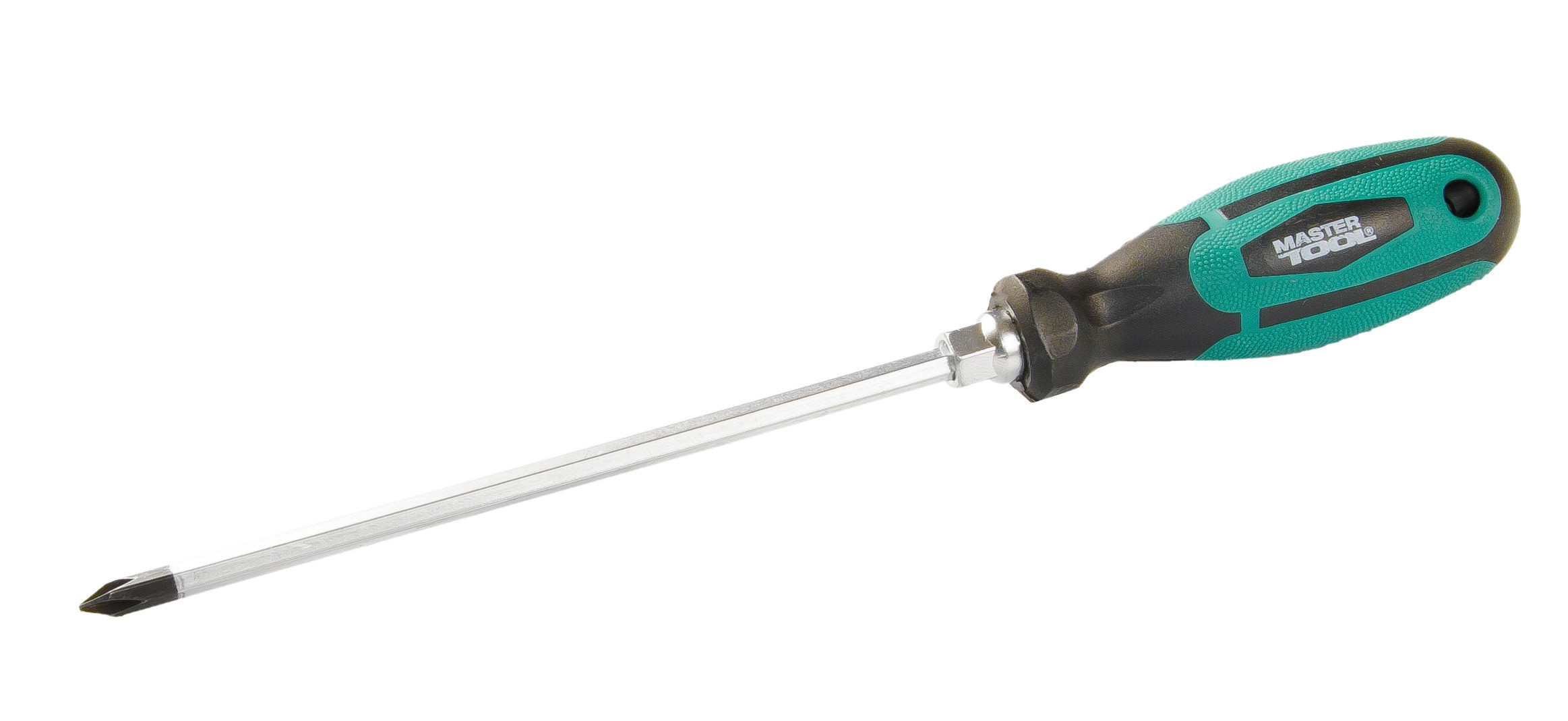 Викрутка хрестова магнітна MASTERTOOL HEXAGON РН1х150 мм ручка з TPR покриттям 45-8115