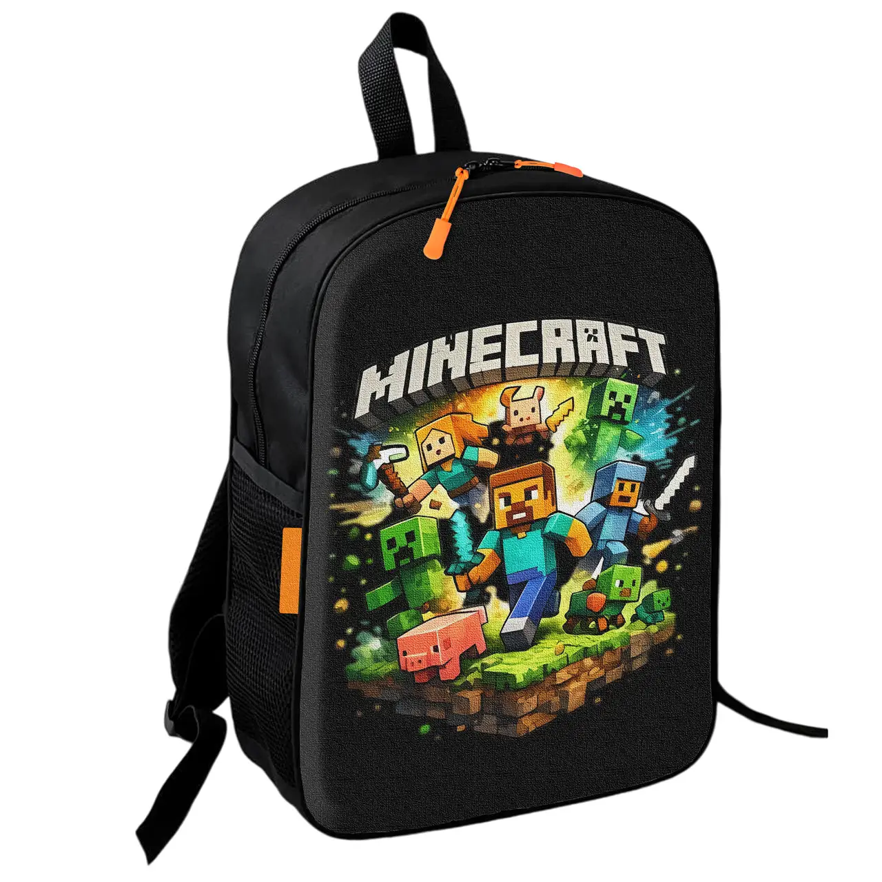 Рюкзак шкільний дитячий Minecraft Кріпер 36х27 см підлітковий для хлопчика, дівчинки (4717)