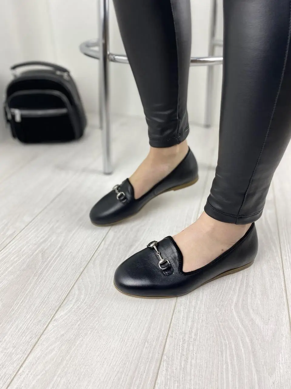 Туфлі жіночі LEADER STYLE 2967 чорні (весна-осінь, шкіра натуральна) (3381) лише 37р.38р. 38