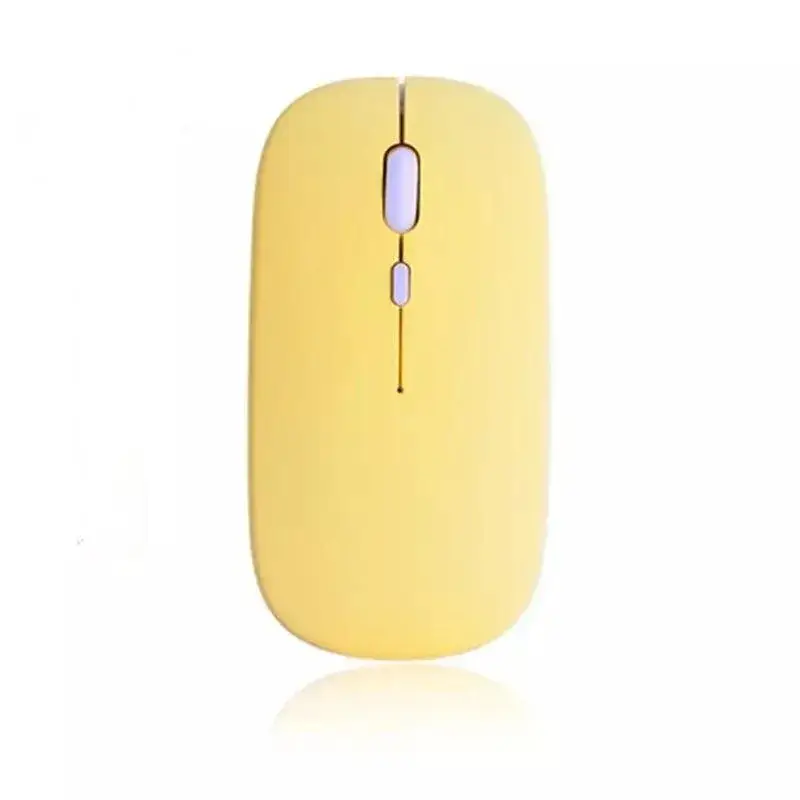 Мишка безшумна комп'ютерна Bluetooth  Macarone Lite  Жовта
