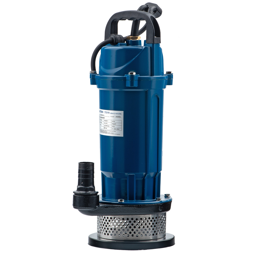 Насос дренажный 0.37кВт Hmax 15м Qmax 140л/мин WETRON QDX1.5w-16-0.37F (773191)