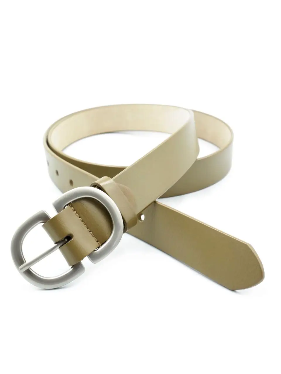 Жіночий шкіряний ремінь 2,8 х 100-115 см Weatro Оливковий