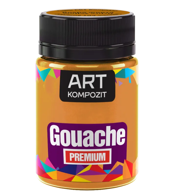Гуаш художня PREMIUM "ART Kompozit", 60 мл, Вохра жовта