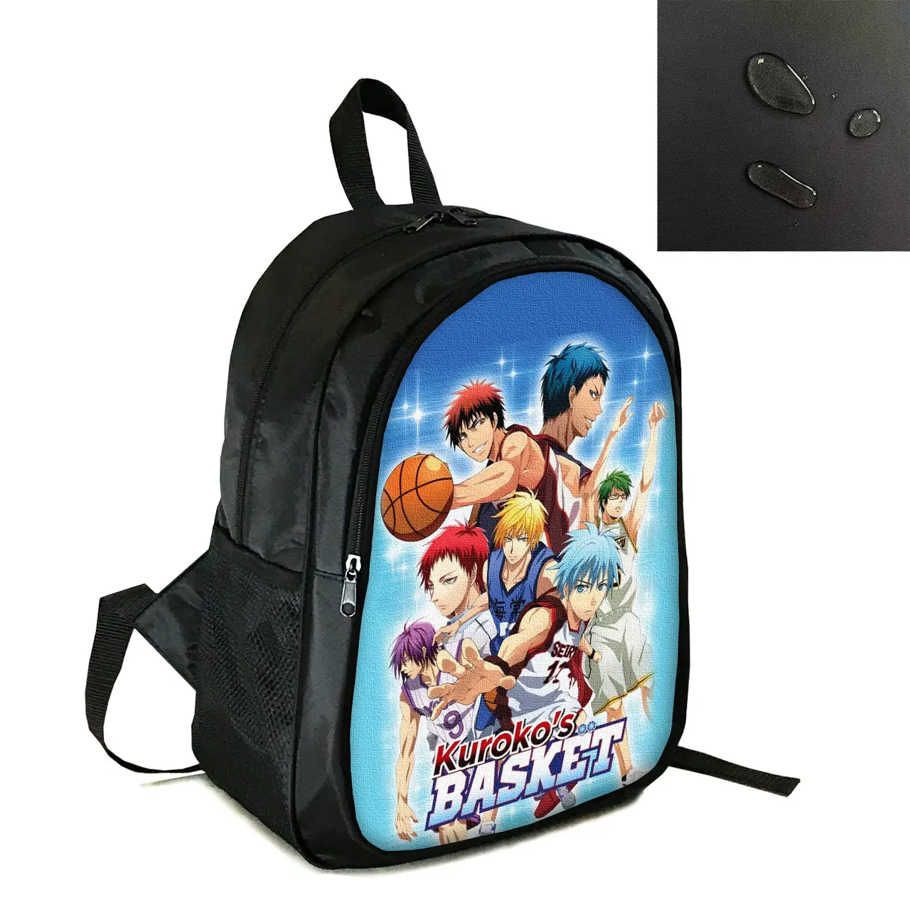 Рюкзак міський/шкільний 38×28см з принтом Аніме Баскетбол Куроко/kuroko no basuke дитячий, підлітковий, чоловічий, жіночий (4113)