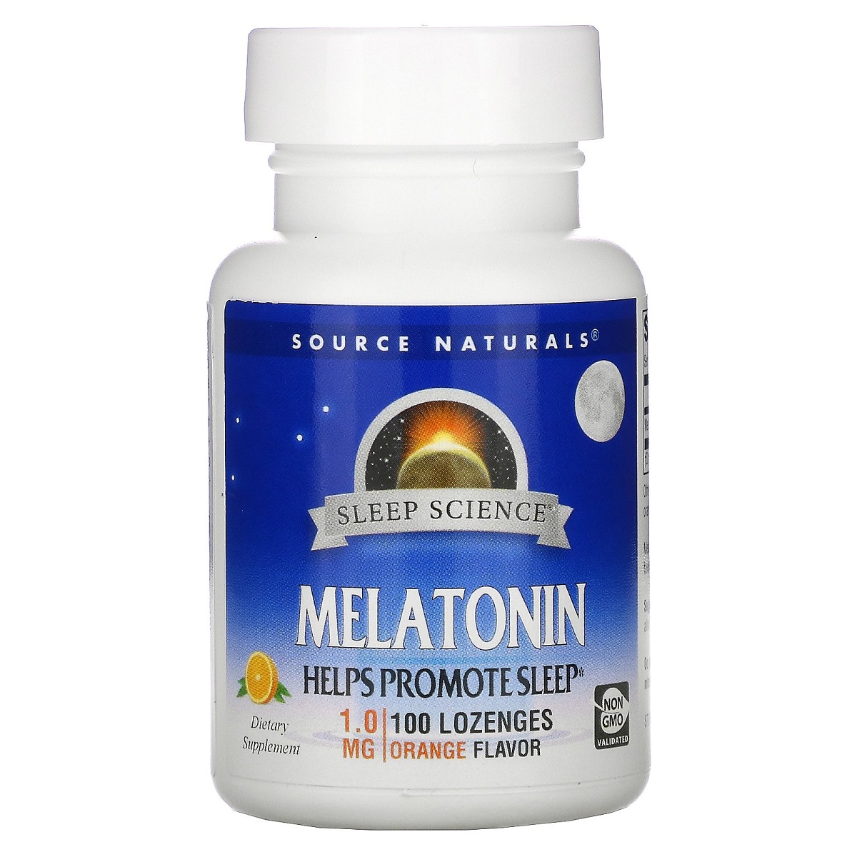 Мелатонін 1мг, Смак М'яти, Sleep Science, Source Naturals, 100 таблеток для розсмоктування