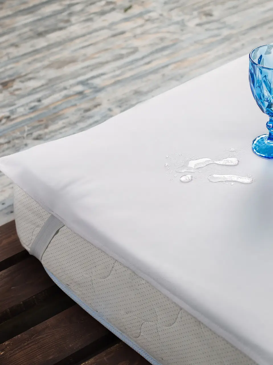 Наматрацник Aqua stop Ecotton Classic soft 90х200 см водонепроникний на резинці по кутам білий