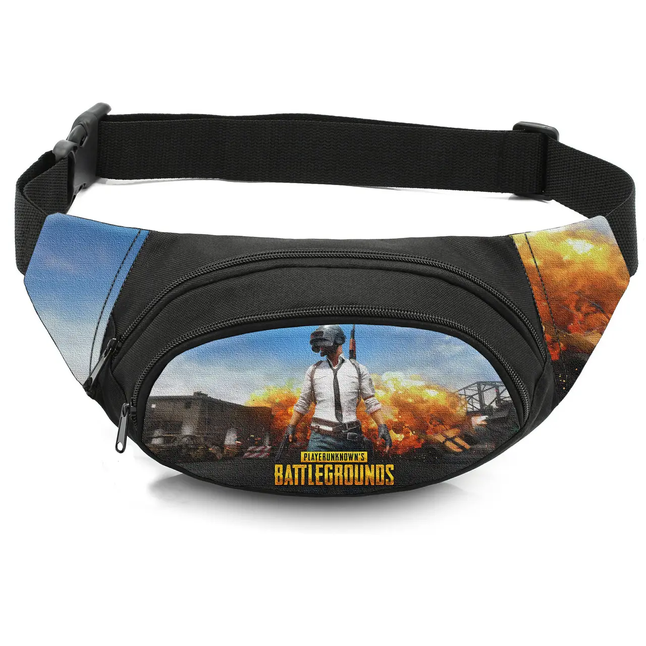 Сумка-бананка дитяча з принтом PUBG поясна сумка для хлопчика (4579)