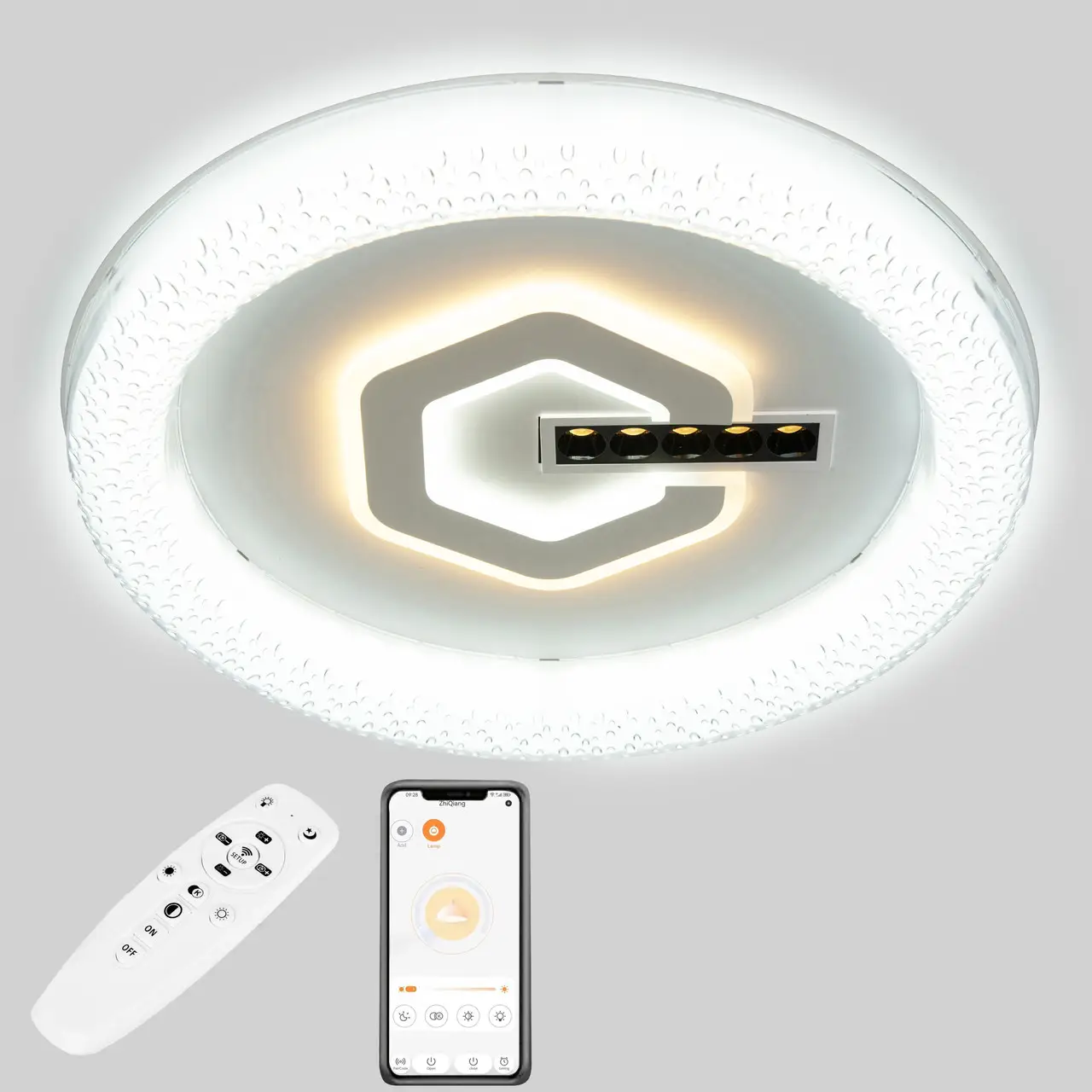 Стельова LED люстра, світлодіодний світильник Sunlight 6210/500