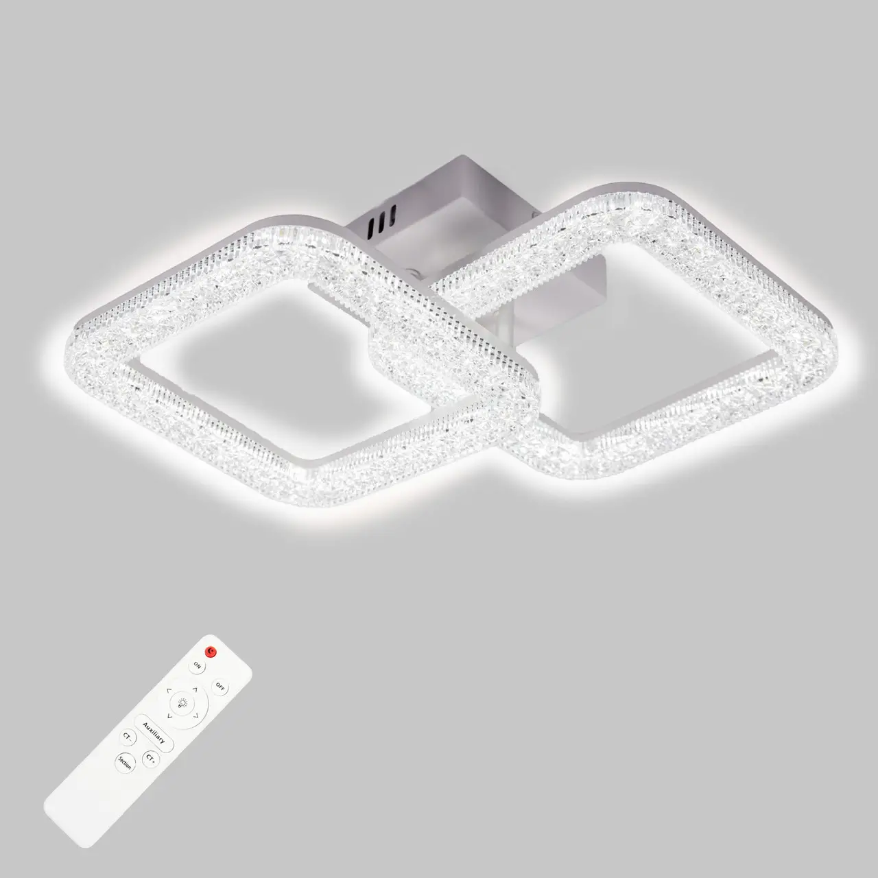 Стельова LED люстра, світлодіодний світильник Sunlight білий 7276/2