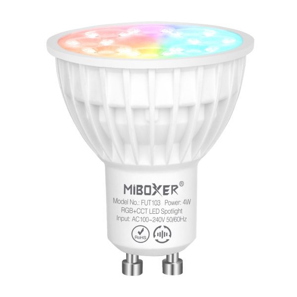 Світлодіодний світильник спотлайт RGB + CCT, GU10, 4W