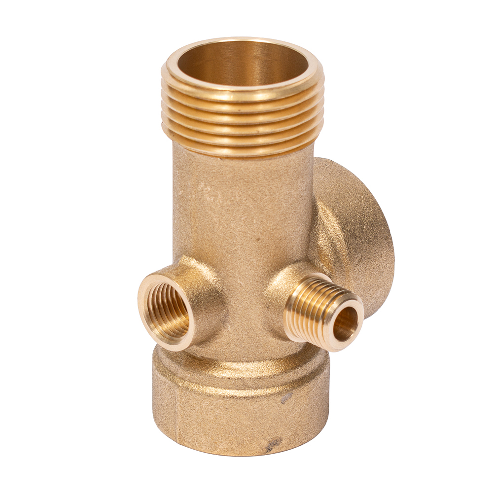 Соединитель пятивыводной 80мм 1"М×1"F×1"F×1/4"M×1/4"F AQUATICA (779598)