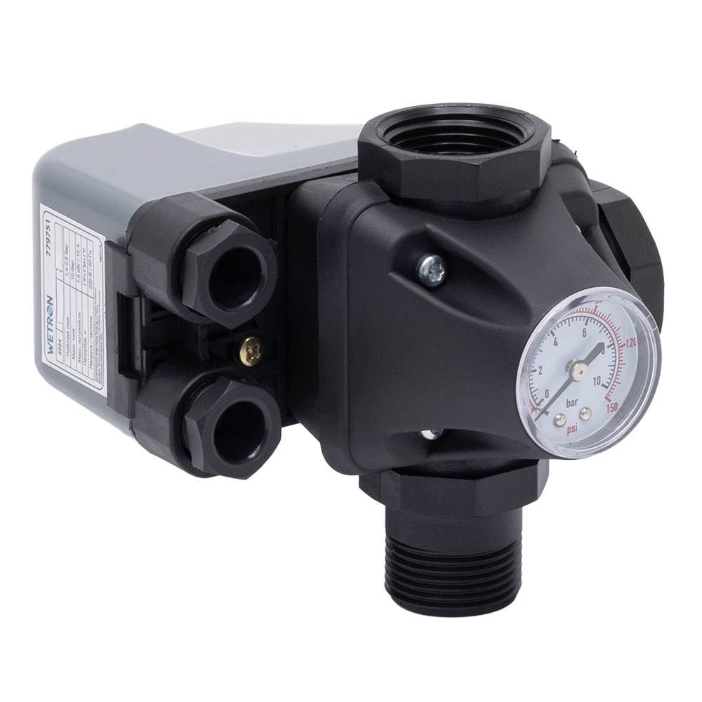 Комплект автоматики 1.4-2.8 бар 1"F×1"M×1"F WETRON SK-9.1 (779751)