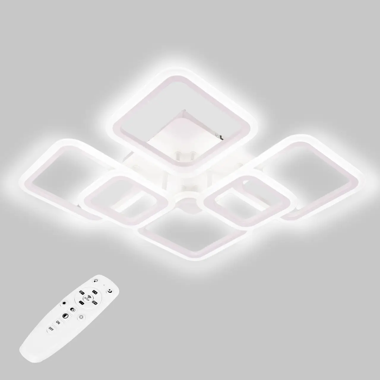 Стельова LED люстра, світлодіодний світильник Sunlight білий 6325/4+2S