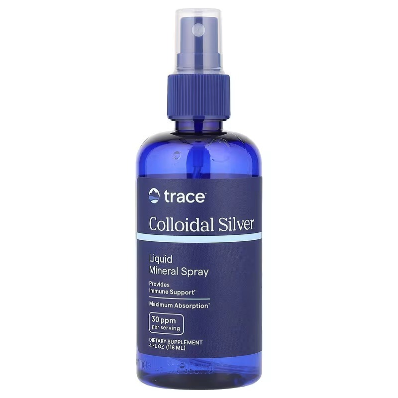Колоїдне срібло, Colloidal Silver Spray, Trace, 118 мл