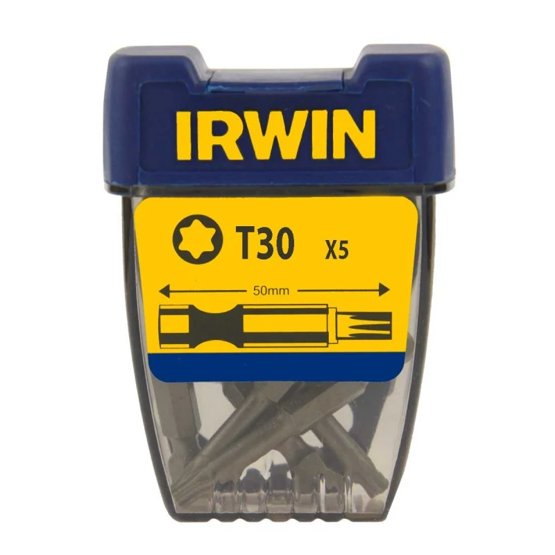 Біта посилена T30 50 мм 5 шт, Irwin 10504375