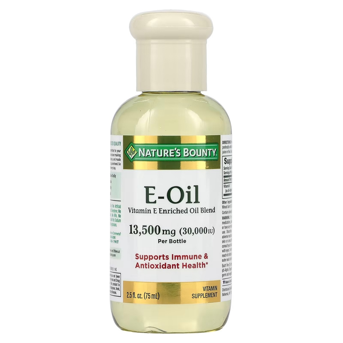 Рідкий Вітамін E, 30000 МО, Vitamin E-Oil, Nature's Bounty, 75 мл